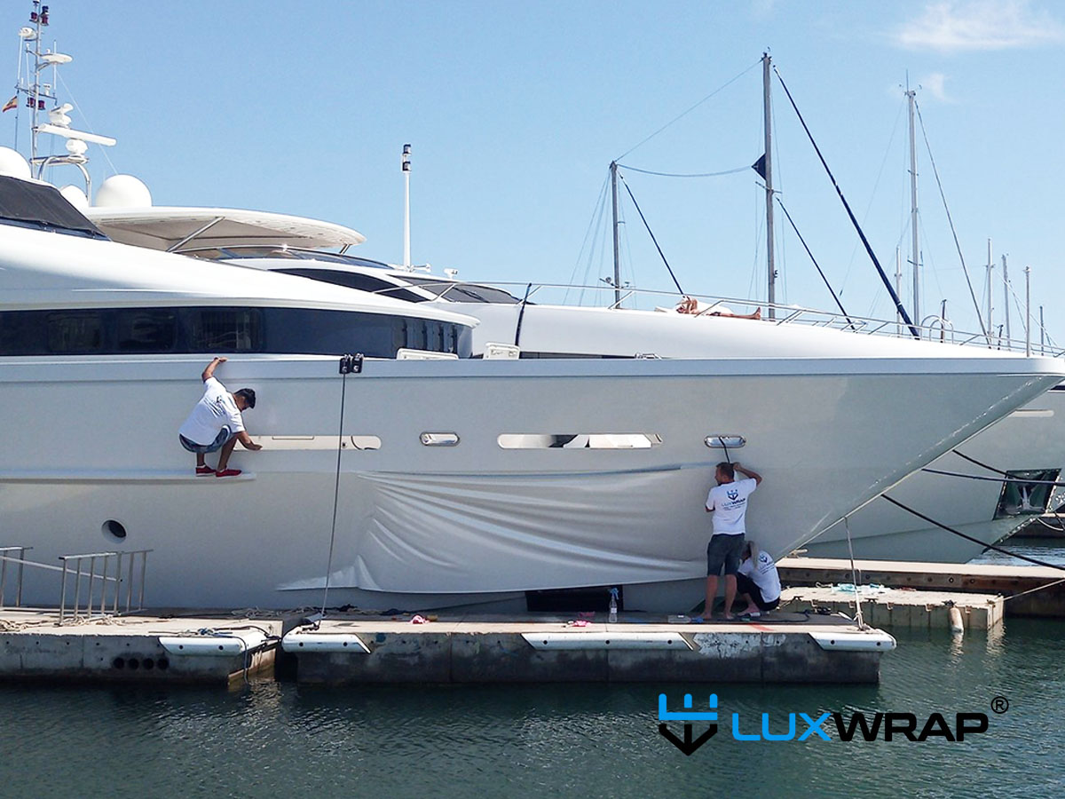 43-metre Heesen superyacht wrapped by LuxWrap to refresh appearance instead of repainting